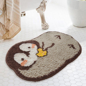 Cute Penguin Shaped Area Rug, Home Carpet